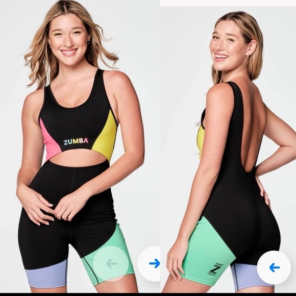 Zumba Fitness Colorful Bodysuit - Picture 4 of 4